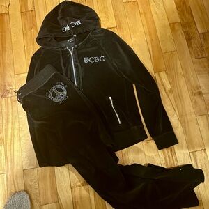 BCBG velour lounge suit